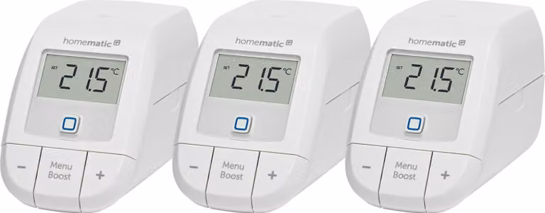 Kit termostato per radiatori Homematic IP – Sistema di controllo per la casa intelligente per 3 ambienti