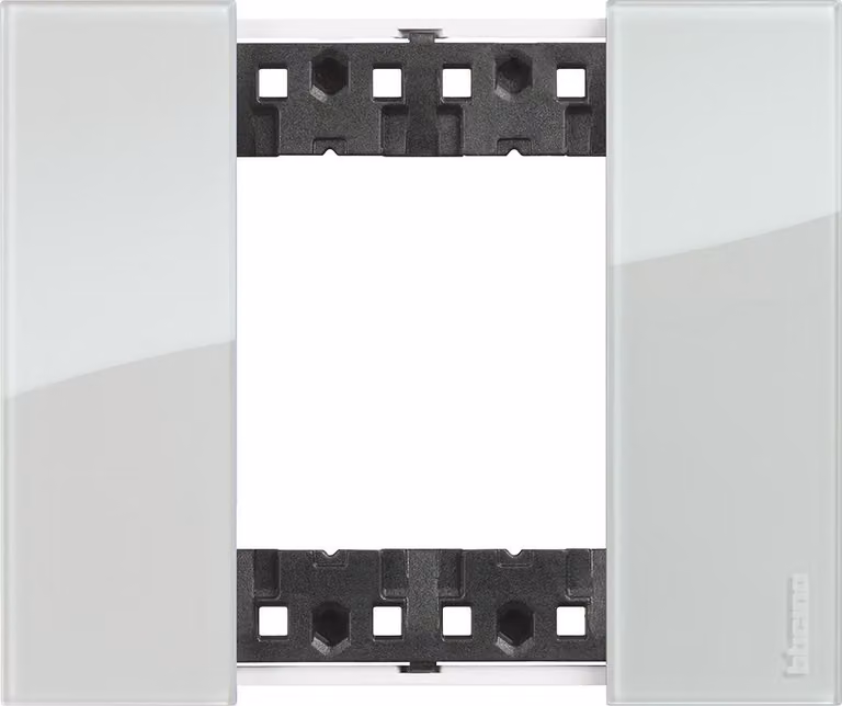 Placca BTicino Living Now 2 moduli - aura KA4802DM