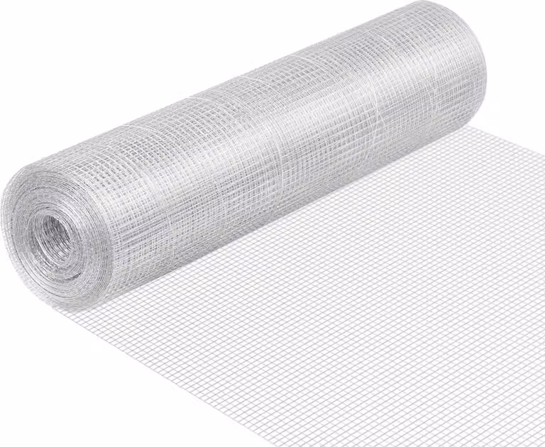 Filo per voliere Wiltec 1 x 10 m, filo per conigli con maglia esagonale da 6,3 mm, filo per conigli in acciaio zincato, filo per pollai resistente alle intemperie