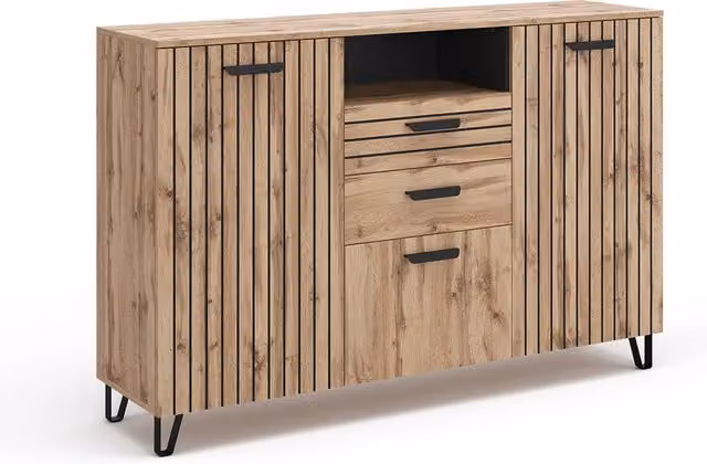 Cassettiera per camera da letto Amber Marrone 150 x 100 cm Vicco