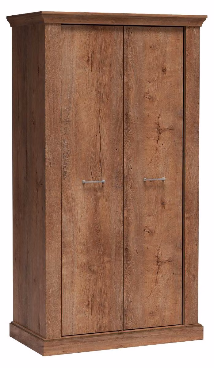 Masseno Armadio a porte battenti DESIO 107/198/58 cm a 2 ante, marrone