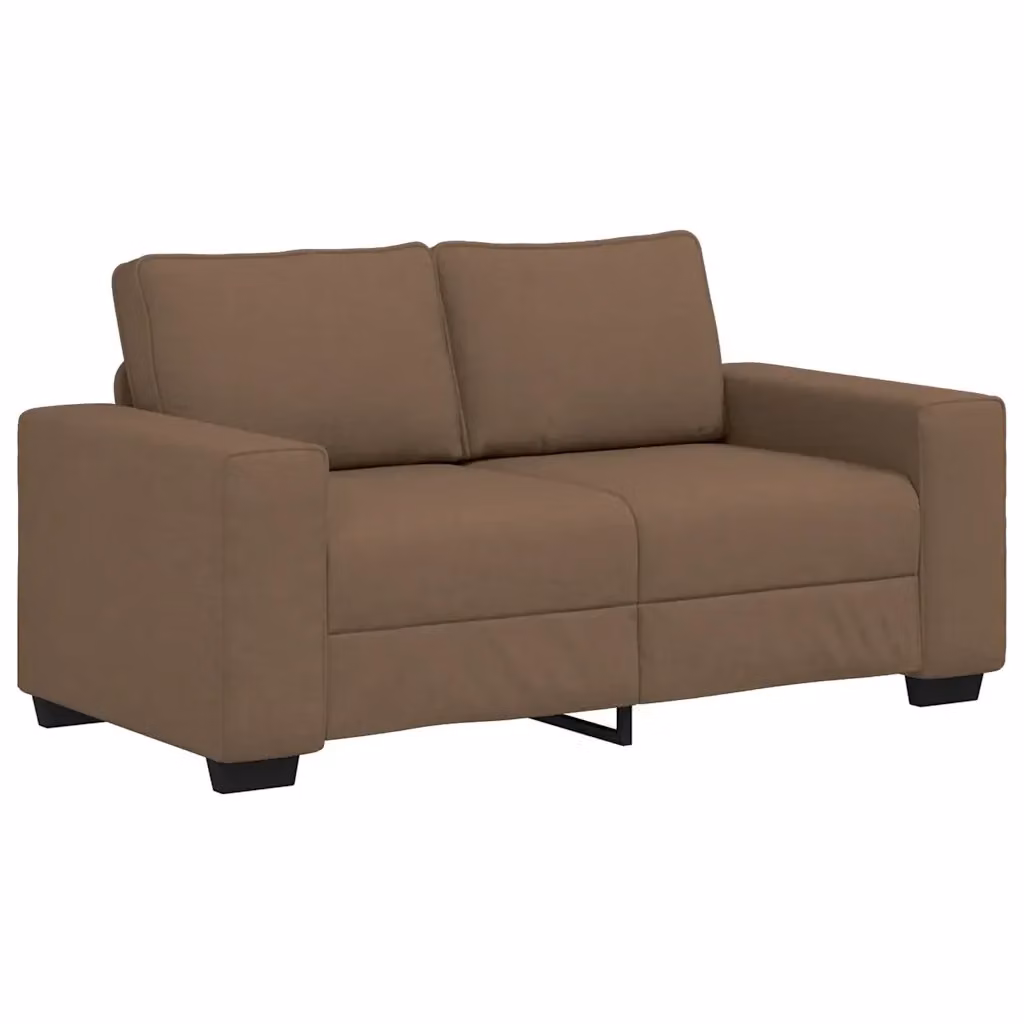 Divano a 2 posti moderno vidaXL in tessuto marrone con cuscini, L: 160 cm, P: 77 cm, H: 82 cm – 2