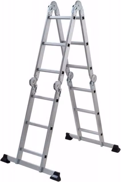 Scala Multiposizione con Piattaforma in Alluminio Multipla Gierre
