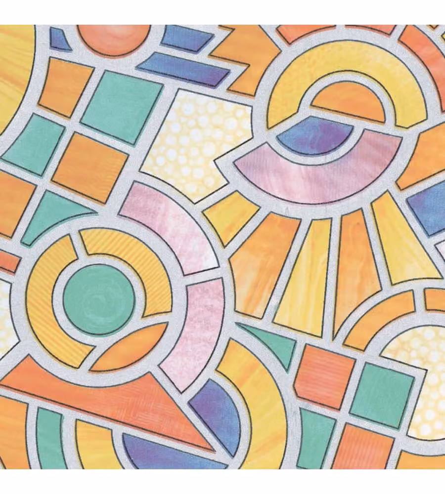 Plastica adesiva Decorativa PVC fantasia Vetrofania Atene 67,5x200 cm