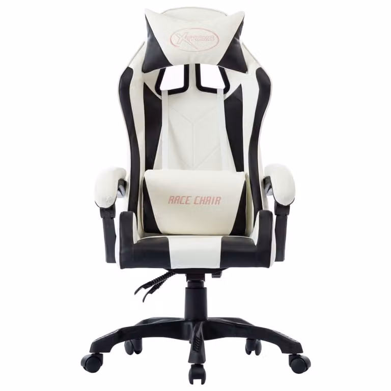 vidaXL Sedia da gioco in ecopelle nera