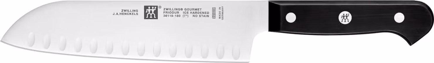 Coltello Santoku alveolato cm 18 serie Gourmet di Zwilling