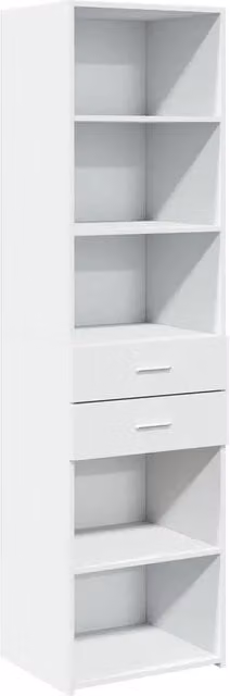 Credenza | Madia | Buffet da pranzo | Armadio da pranzo Bianca 50x42,5x185 cm in Legno Multistrato