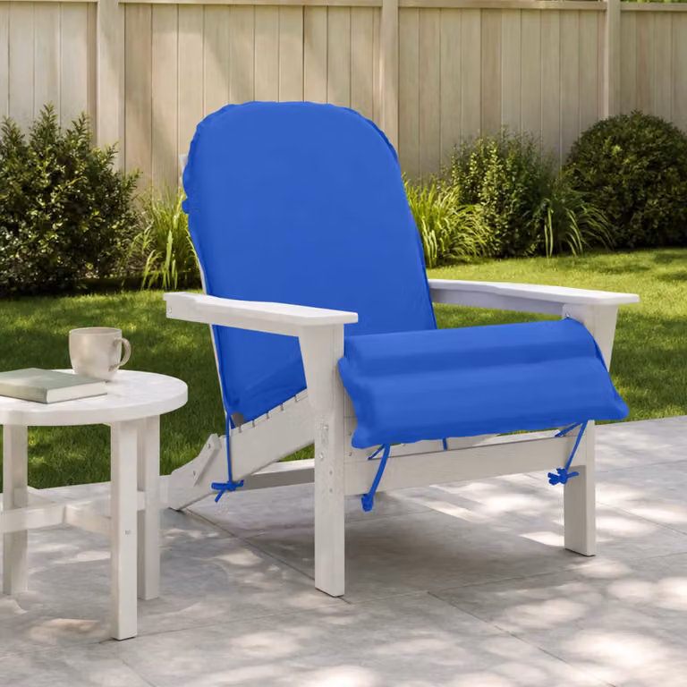 vidaXL Cuscino per Lounger Sole GEMERT Blu, 135 x 55 x 6 cm, 100% Poliestere con Rivestimento Lavabile e Resistente ai Raggi UV