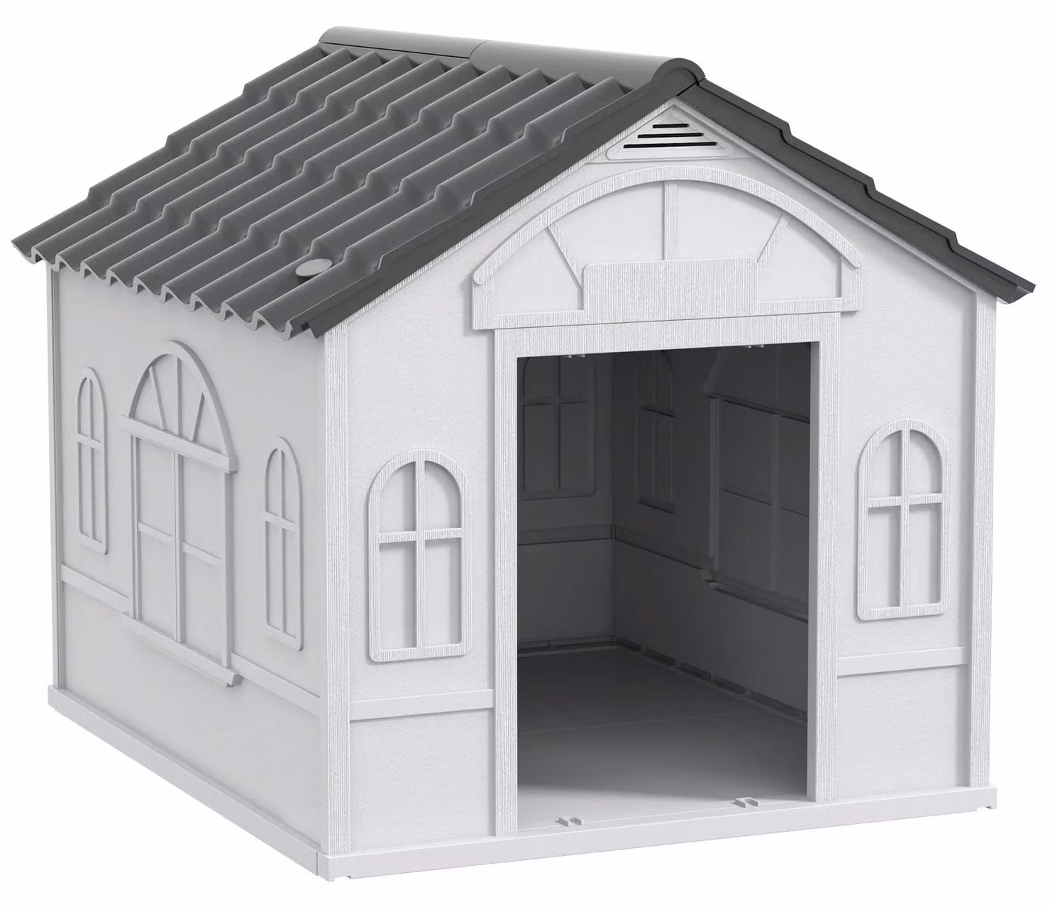 Cuccia per cani - Design resistente alle intemperie - Cuccia per esterni - 65x75,7x63 cm - Plastica con sistema di ventilazione
