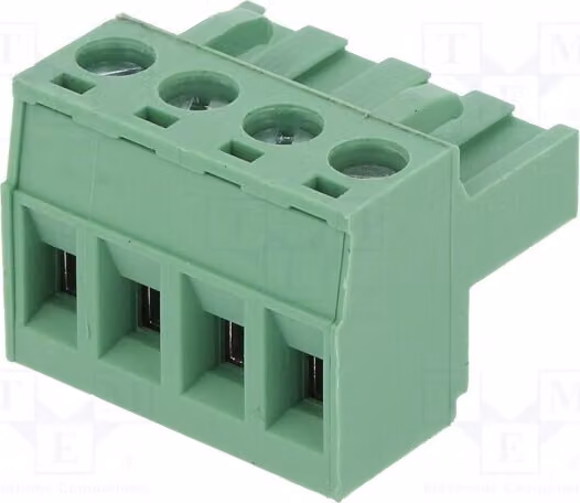1 x Profilo di chiusura disattivabile, lineare, 5 mm. Connettori: 4, femmina, modello 2EDGKF-5.0-04P-14-00AH