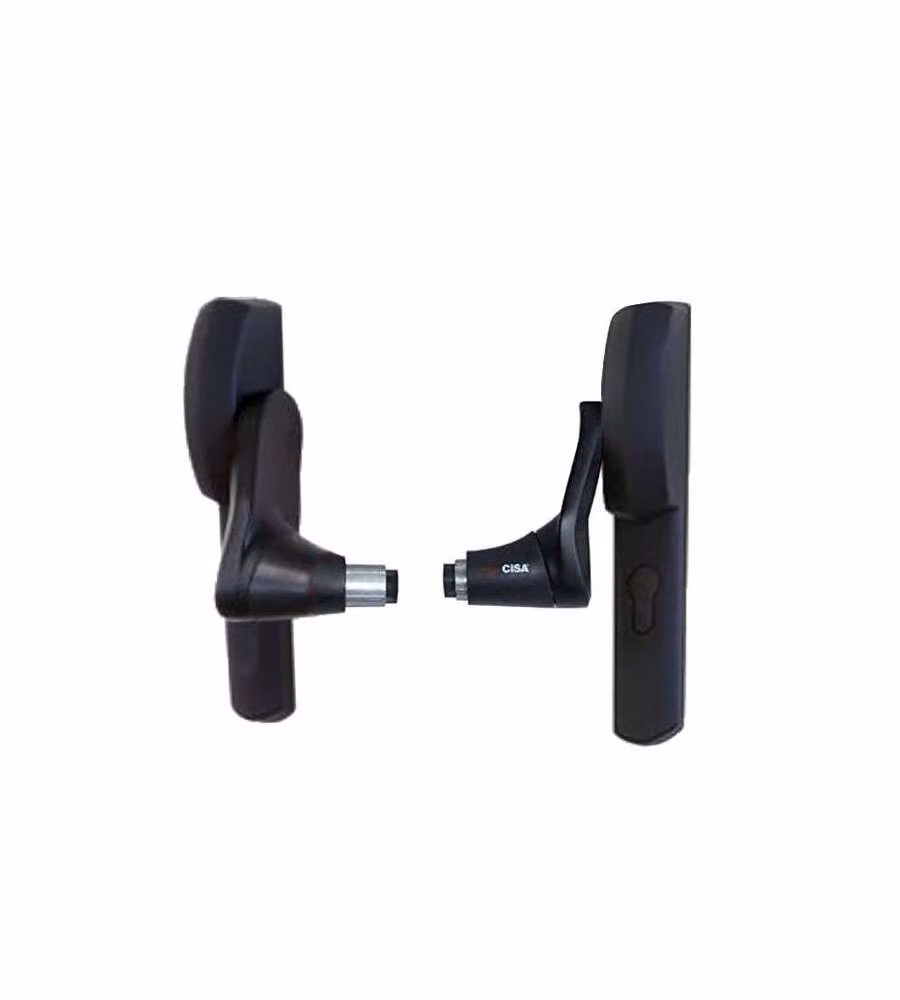 Maniglione Fast Push 59617-00-0 Cisa in alluminio e acciaio nero opaco