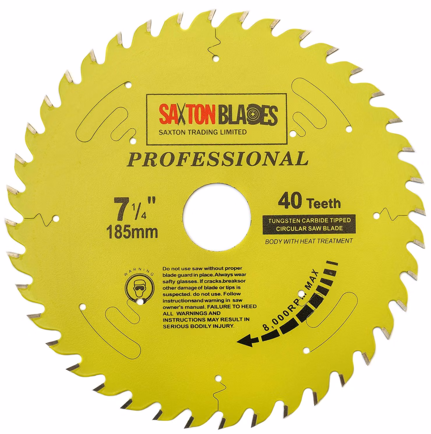 Disco per sega circolare - 185mm x 40 denti - Adatto per Bosch e Makita