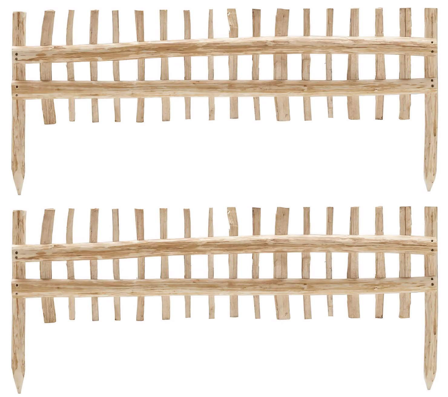 Minirecinzione 2 Pezzi 115x50 cm in Nocciolo Naturale