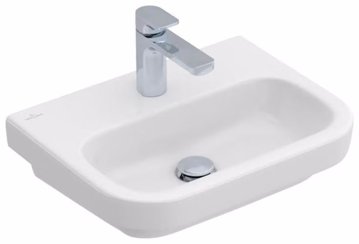 Villeroy & Boch Architectura lave-mains, rectangulaire, trou pour robinetterie au centre, sans trop-plein, 500x380mm, 43735101, 43735101