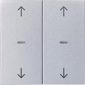 Berker 80961383, Pannello con pulsanti, Alluminio, Termoplastica, Berker S.1/B.x, 1 pezzo