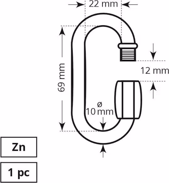 Grillo Rapido 10 Mm Zn 1Dd
