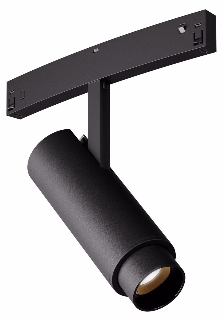 ARELUX XNET ADJ. MINI PROIETTORE per PROFILI CURVI, tecnologia DALI, 7W, 48V DC, CRI 90, angolo di emissione 19-40°, UGR < 10 (a 19°), temperatura di colore 3000K