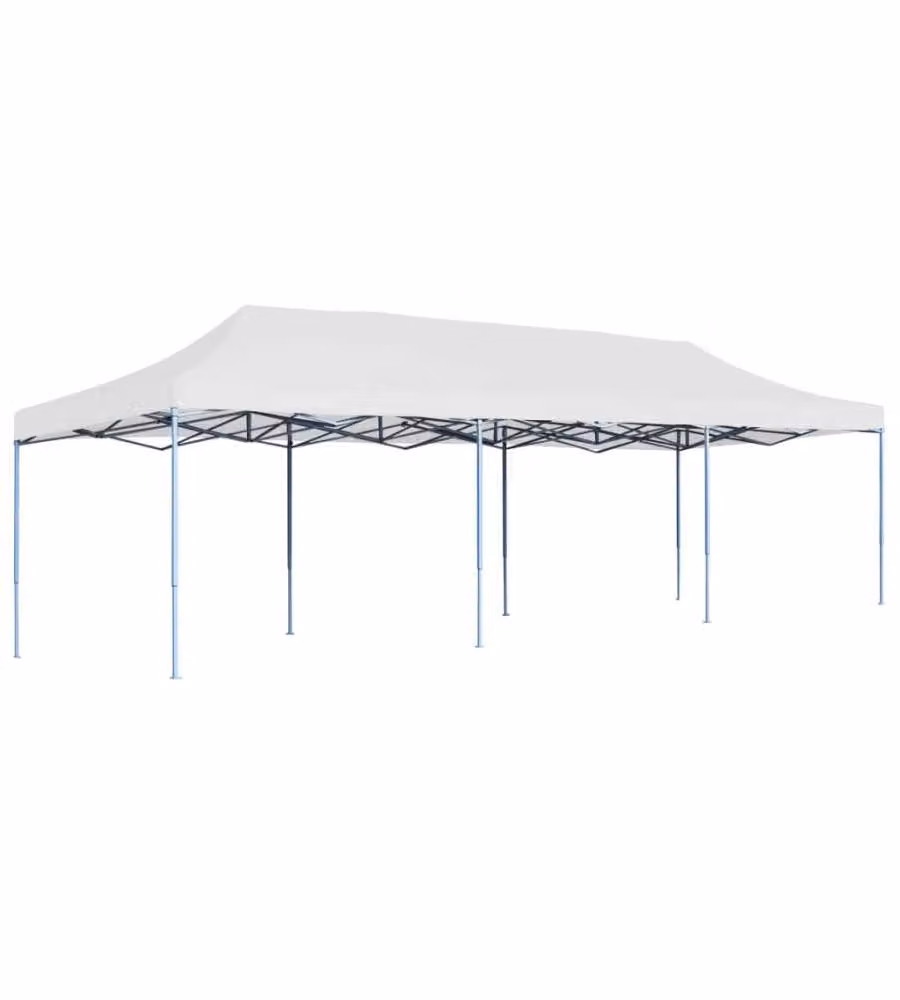 Tenda Pieghevole Pop-Up 3x9 m Bianca
