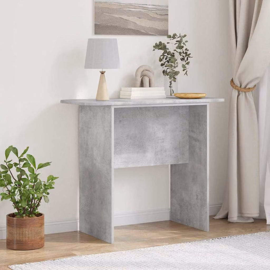 vidaXL Tavolo consolle moderno in MDF Grigio, L 93 x P 40 x H 75 cm