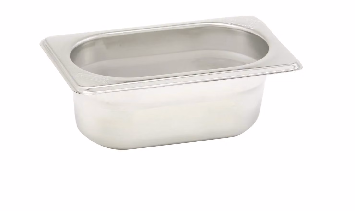 Bacinella Gastronorm in acciaio inox GN 1/9 6 pezzi cm. 10,8x17,6 h. cm. 6,5