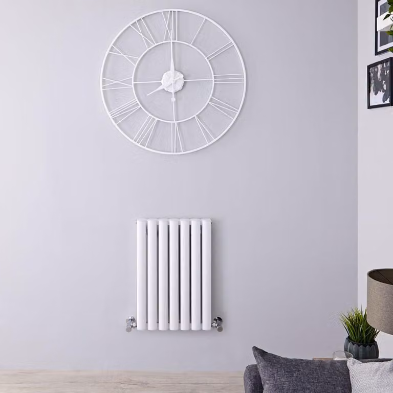 Termosifone Orizzontale Alluminio Bianco 600x410mm 804W - Compatto - Design Moderno - Revive Air
