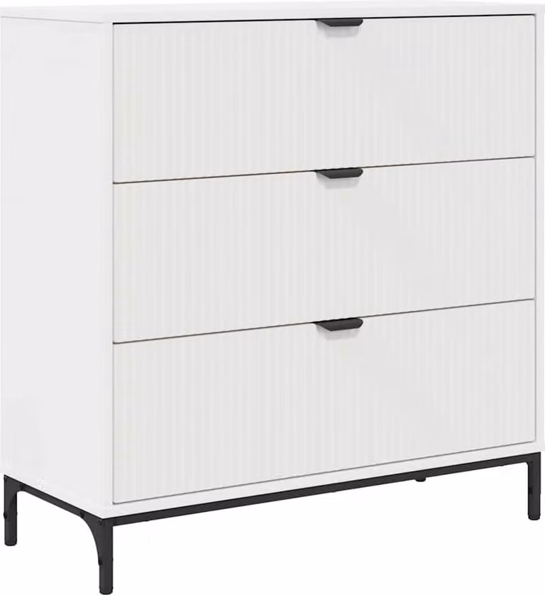 Credenza Bianco 79,5 x 33 x 82 cm Legno multistrato