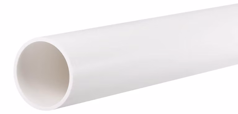 Tubo in PVC rigido, diametro 36x40 mm, lunghezza 0,5 metri, colore bianco, per liquidi