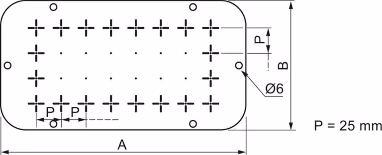Piastra passacavi Schneider Electric NSYTLE