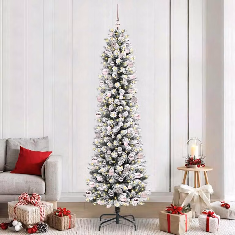 Maison Exclusive - Albero di Natale artificiale, colore bianco, altezza 240 cm