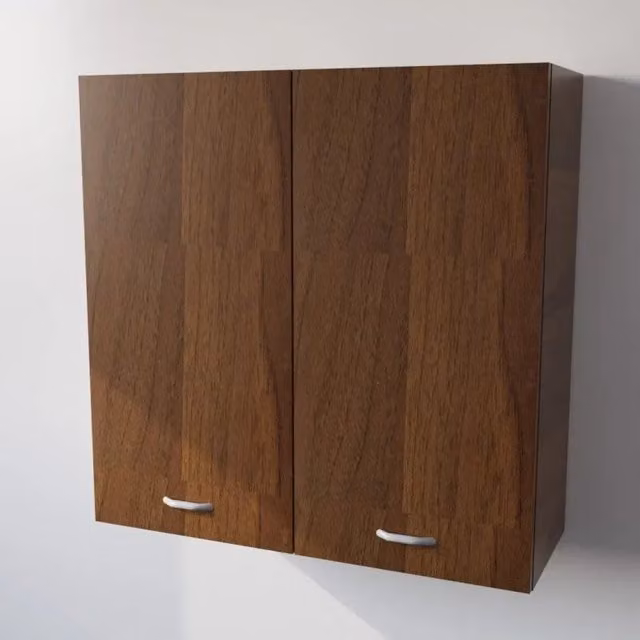 Pensile da cucina Calandrelli con 2 ante in finitura noce opaco H 90 x L 90 x P 33 cm