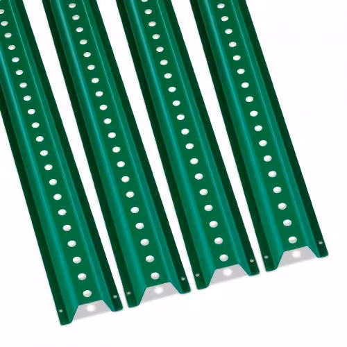 Set di 4 pali per segnaletica Vevor in acciaio galvanizzato verde con profilo a U, Altezza: 183 cm