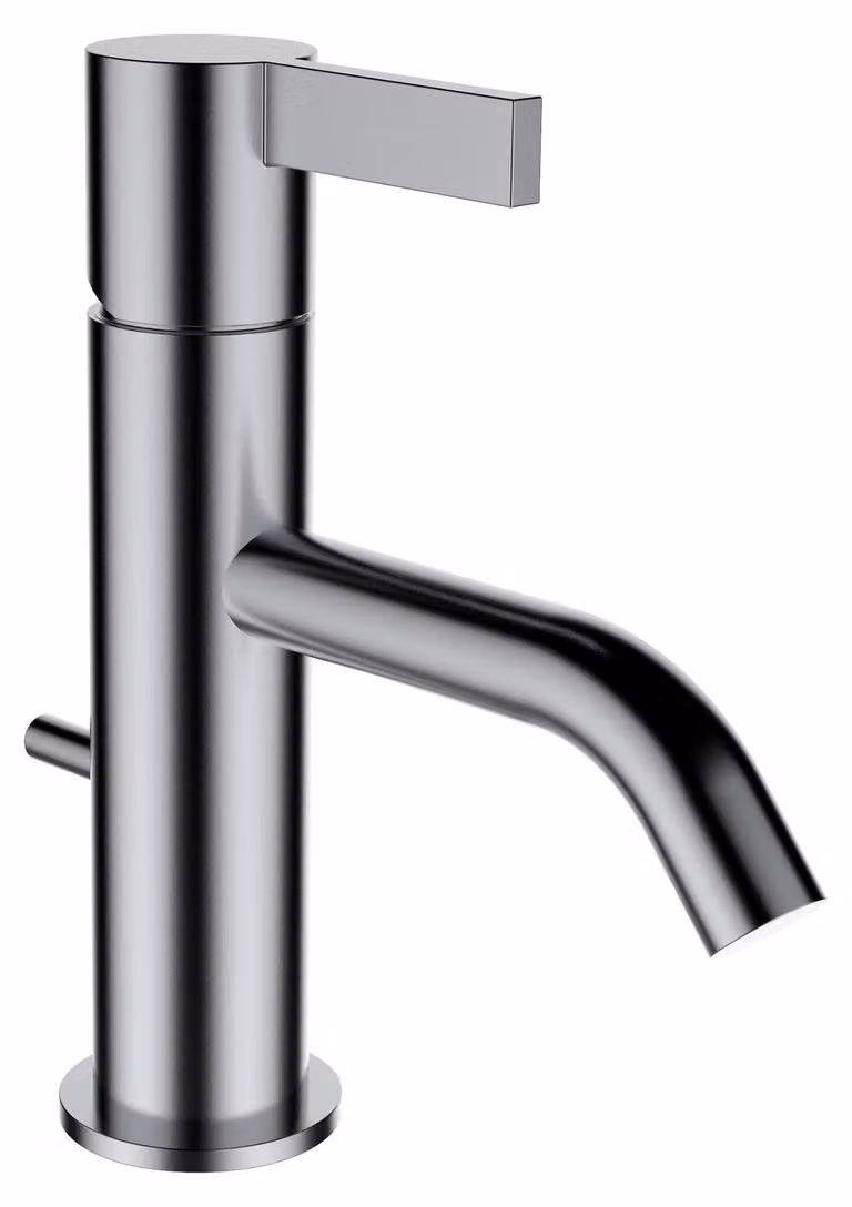 LAUFEN Kartell Mitigeur monocommande de lavabo, bec fixe, avec robinet de vidange, saillie 115 mm, H3113310901011, H3113310901011