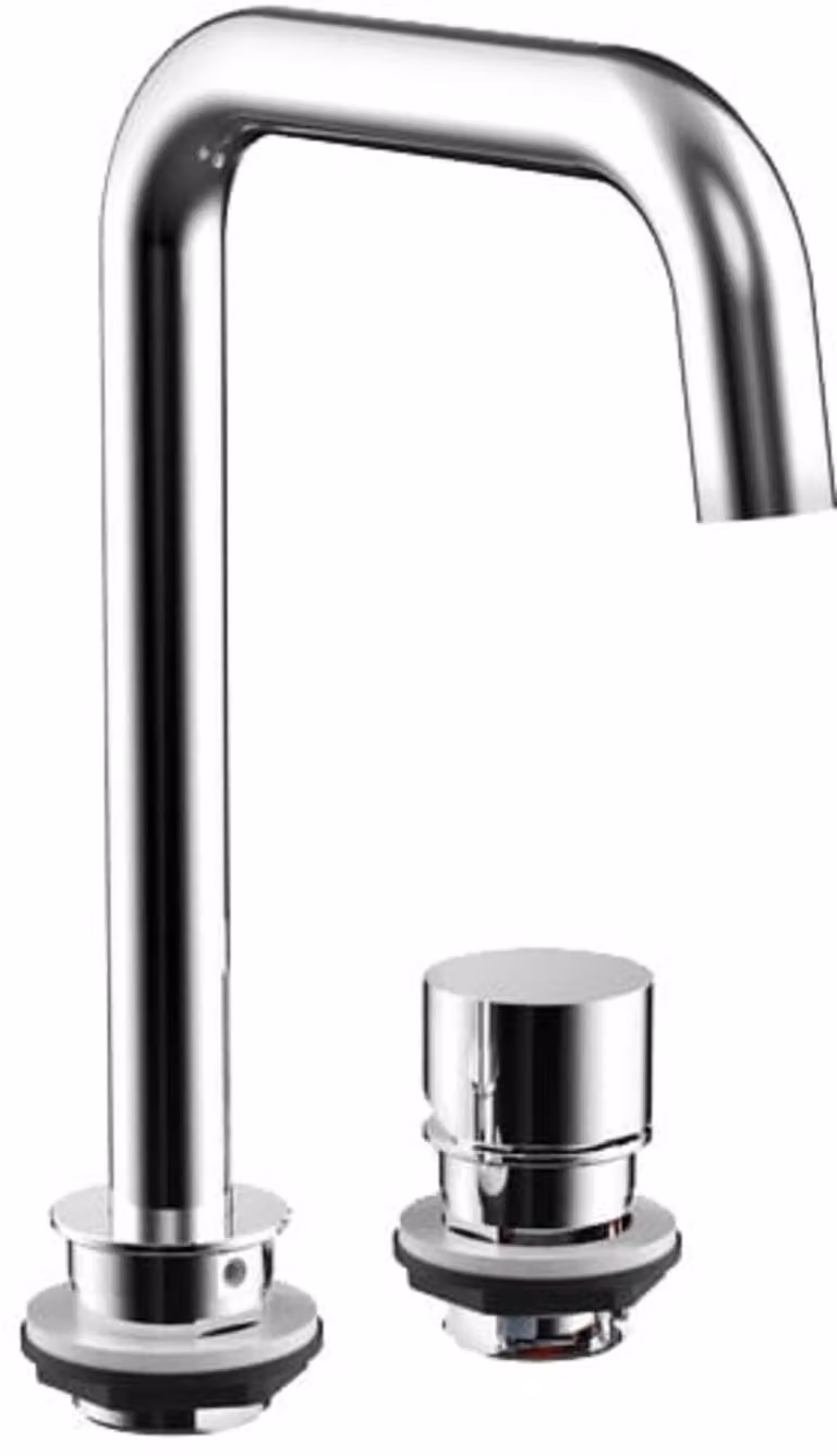 emco evo robinetterie de lavabo, 2 trous, portée 160mm, bonde non obturable, 958300102, 958300102