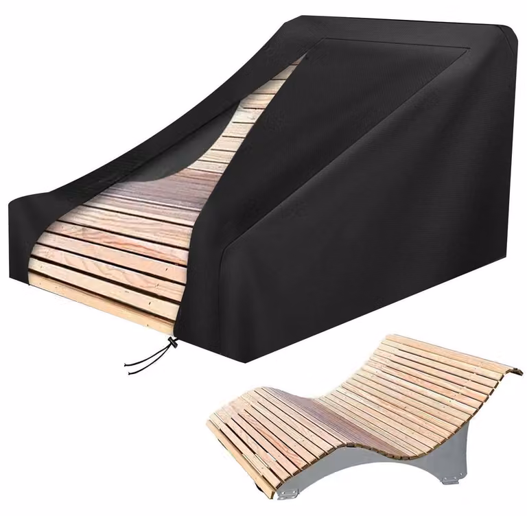 Copertura protettiva per sdraio da giardino, resistente alle intemperie, dimensioni 170x155x110 cm, tessuto Oxford 420D