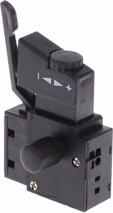 Trapano elettrico con regolatore rapido, 250 V, 10 A, accessori