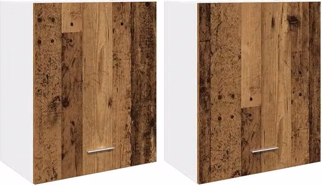 Armadio pensile | Mobili Pensili ¡°Lyon¡± 2 pz Legno Antico 50x31x60 cm