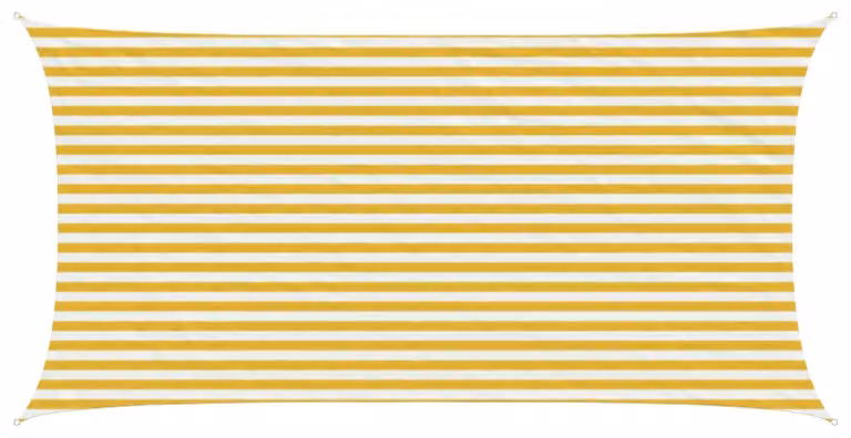 Telo Ombra Giallo e Bianco 2,5 x 4,5 m HDPE