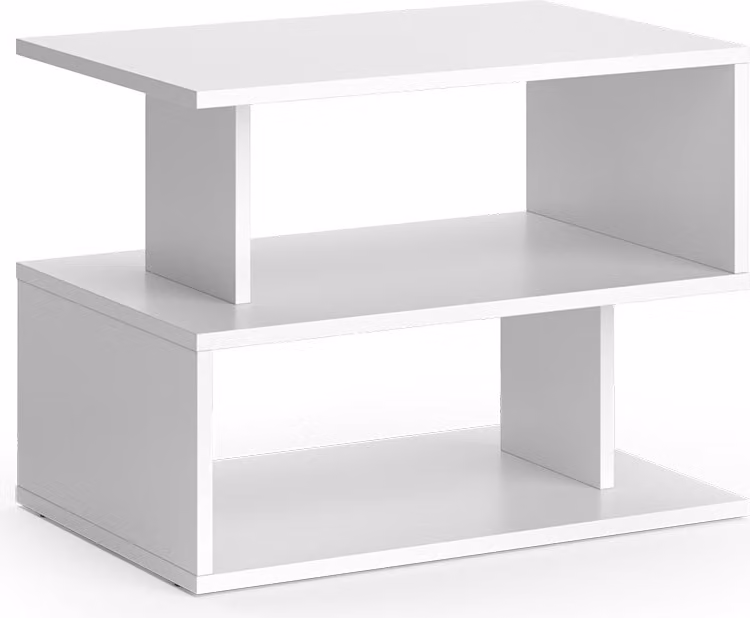 Tavolino da salotto Vicco Shelby Bianco 59 x 39 cm, Model 37508