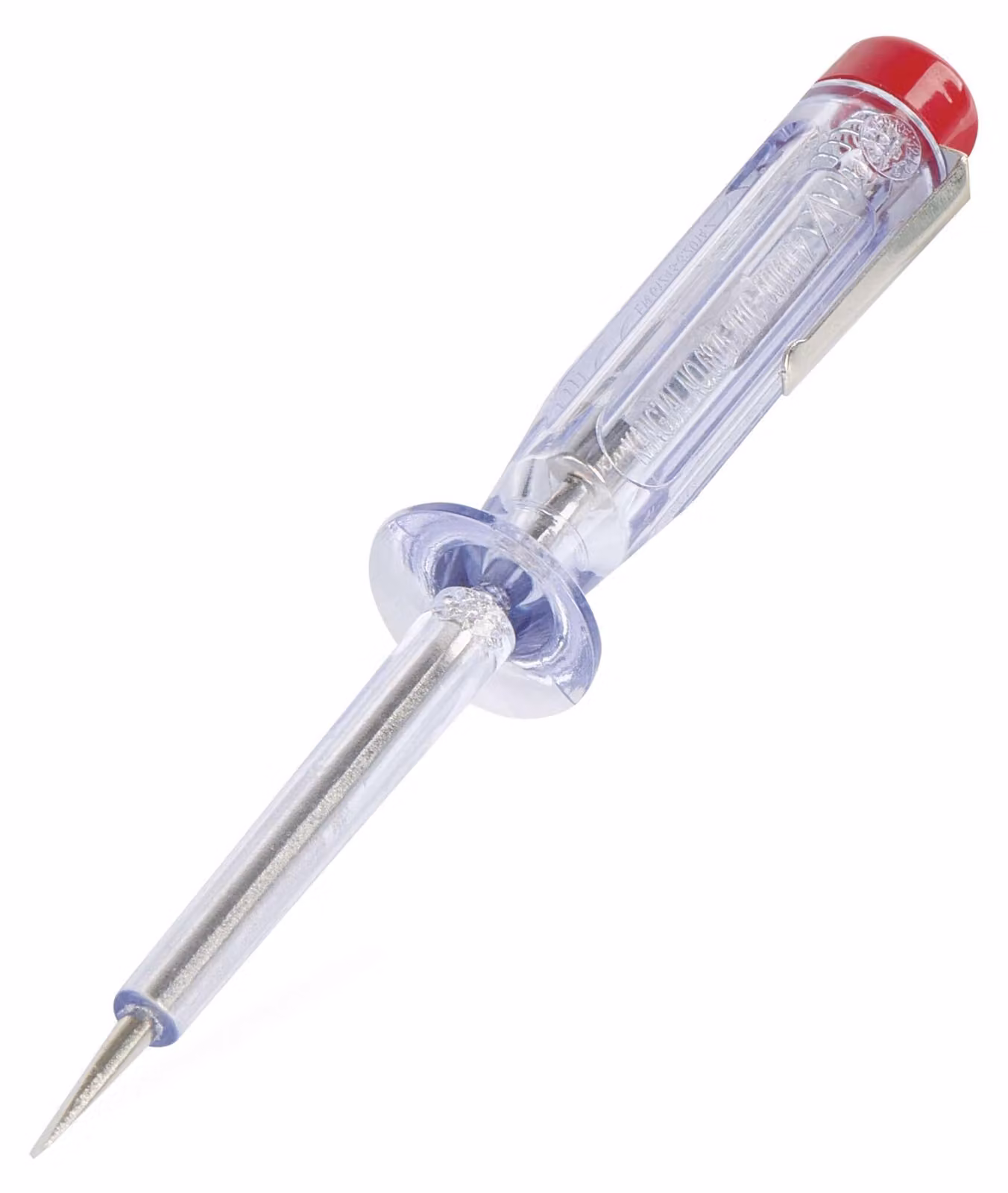 Tester di tensione e cacciavite EMOS 2 in 1, con test di fase, AC/DC, 0(200)-250 V, segnalazione ottica, senza batterie, trasparente, M0016