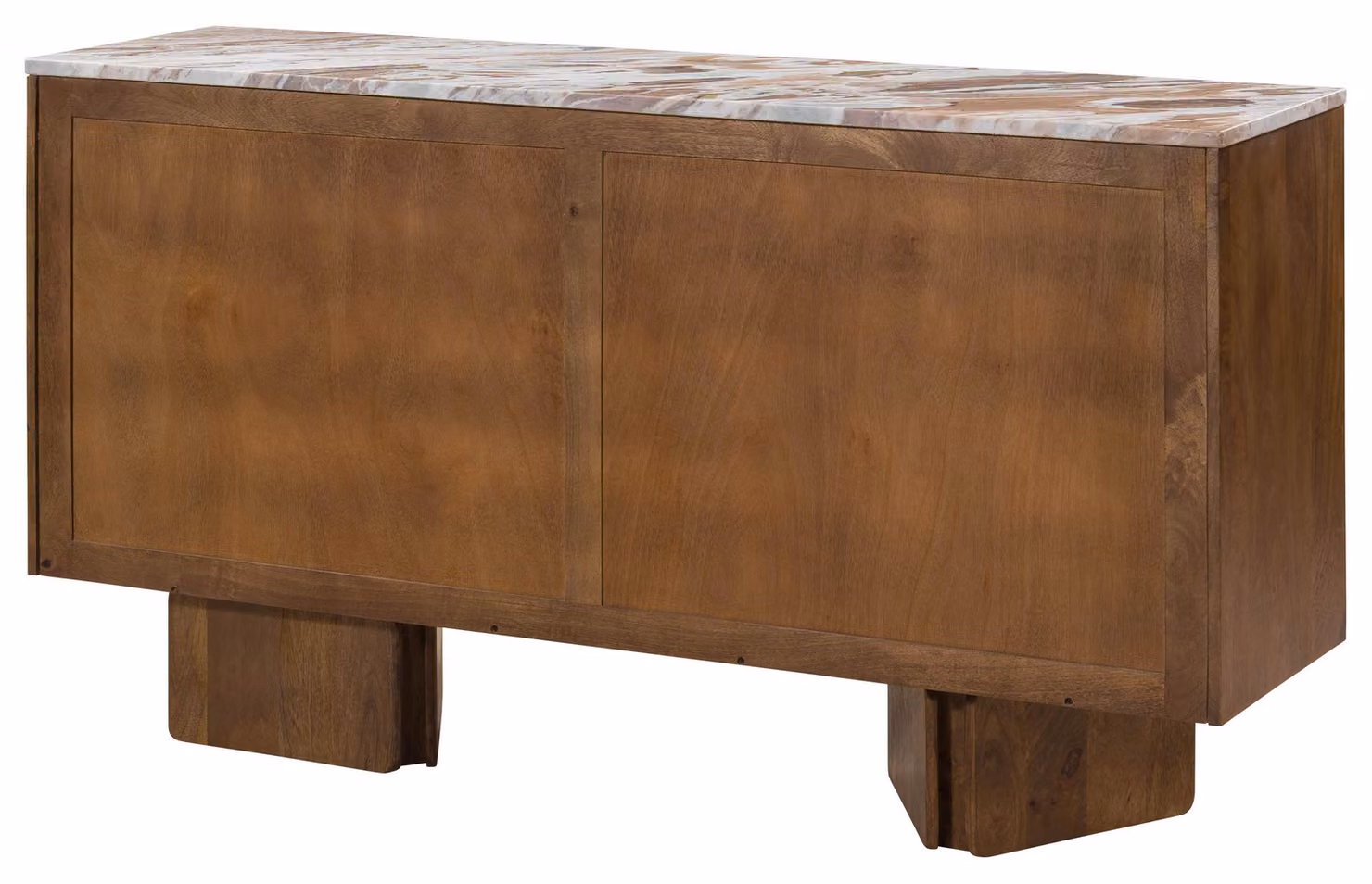 MASSIVMOEBEL24 | Credenza in legno di mango 160x45x85 marrone laccato LUGANO #201