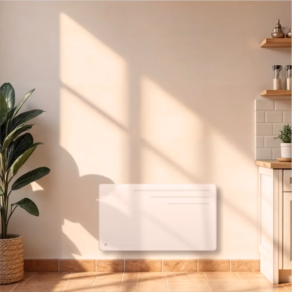 Radiatore elettrico a inerzia secca in ghisa Bestherm MOTU 1500W bianco L: 80 cm, H: 45 cm, P: 12,5 cm – 2