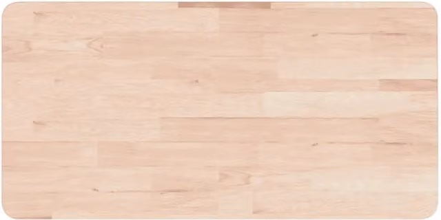 Piano Bagno 100x60x4 cm in Legno Massello Non Trattato CFW4923489