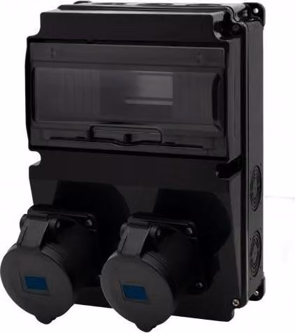 LAGO 10M SCENIC distributore nero - prese diritte 2x32A/3P F3.2889