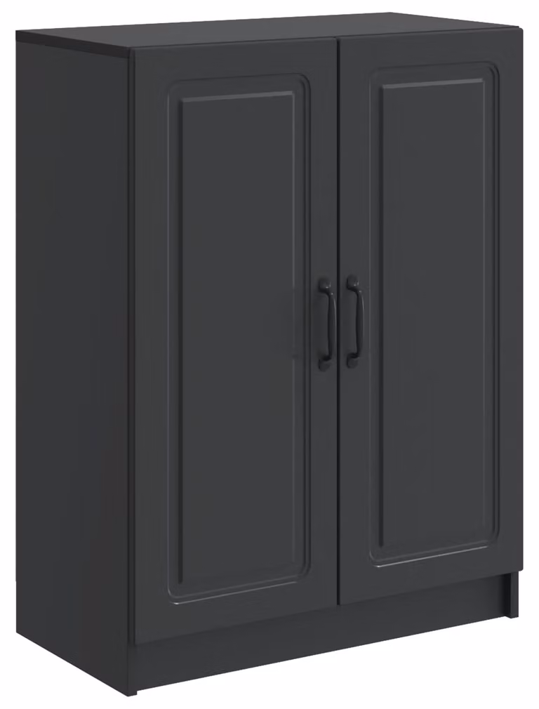 Credenza Nero 66 x 34,5 x 87 cm Legno ingegnerizzato