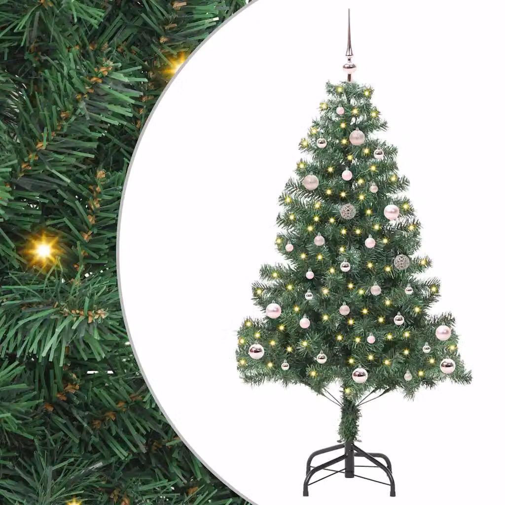 vidaXL Albero di Natale Verde 150 cm PVC