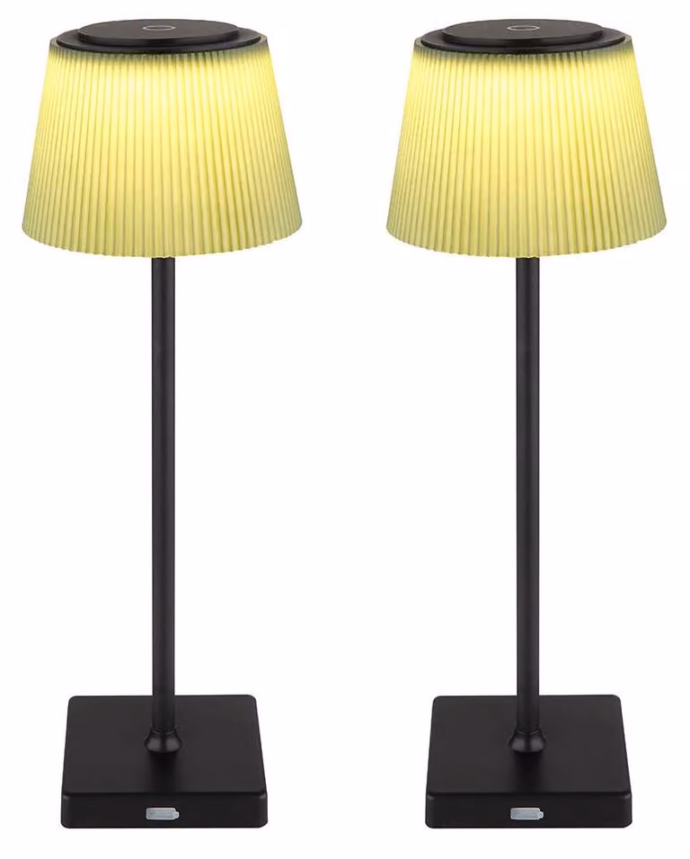 Lampada da tavolo a LED, per interni ed esterni, dimmer a sfioramento, batteria ricaricabile, altezza 38 cm