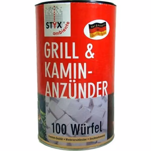 Schmalfuss Styx accendino per barbecue cubetti di paraffina Contenuto 100 pezzi