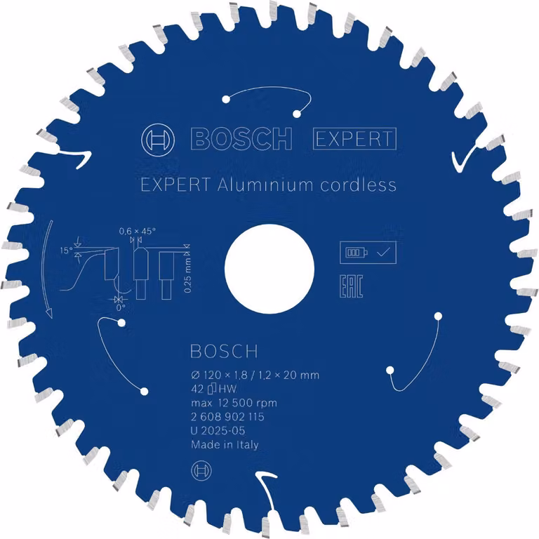 Lama circolare Bosch EXPERT per alluminio, 120x20 mm, Z42