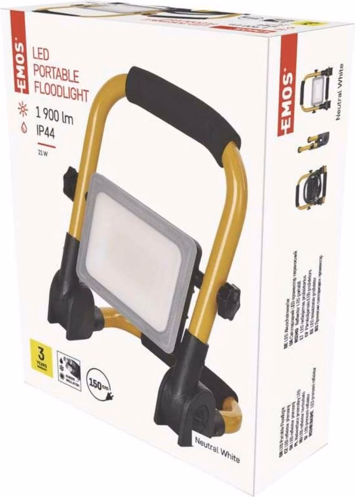EMOS Faretto portatile a LED 21W con cavo ZS3322