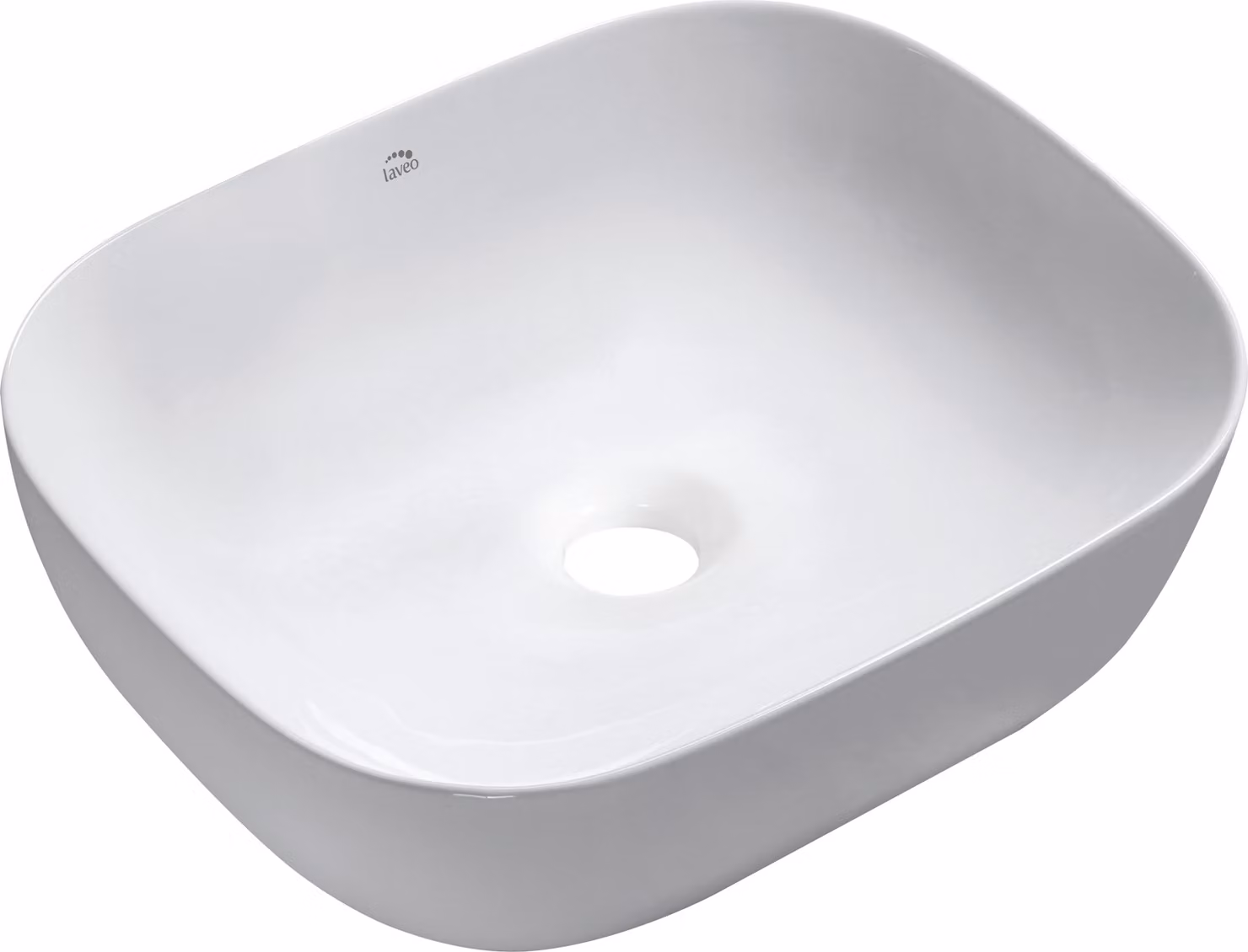 Lavabo in Vetroceramica Laveo MOGAMI da appoggio VUM_6250